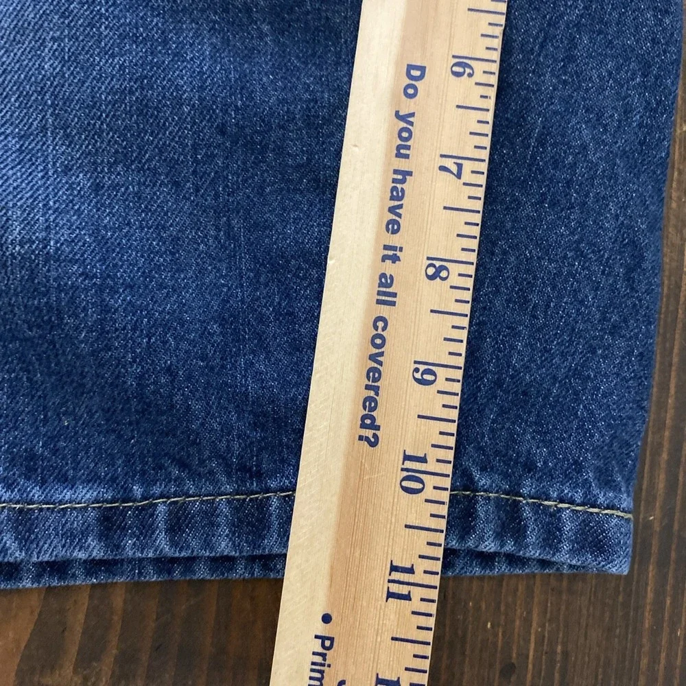 George Carpenter Shorts Men Denim Blue 40 Hip Hop Loose Baggy Y2K Skater